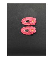 Amigurumi Örgü 2 Adet Çıtçıt Toka ŞEKER PEMBE Tek Ebat (Çok Renkli)