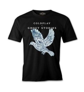 Coldplay - Ghost Stories Bird Siyah Erkek Tshirt