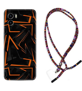 Vivo Y15S Y32 Y33S Y51 Y53S Kılıf Boyun Asklı Rasta Silikon Zigzaglar 1651