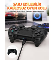 Ps4 Uyumlu Kablosuz Oyun Kolu – Titreşimli, Şarjlı Ve Ergonomik Yeni Nesil