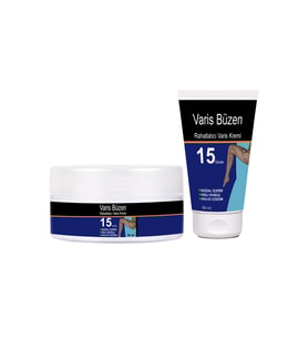 VarisBüzen Bacaklara Masaj Krem Seti 1erli Set 50 şer ml Tüp + Kavanoz Cream