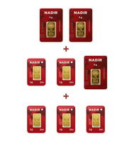 Nadir Gold 24 Ayar 20 Gram Külçe Altın (3 Adet 5 Gram Külçe Altın + 5 Adet 1 Gram Külçe Altın )