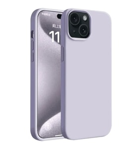 Apple iPhone 15 Kılıf First Silikon - Lila