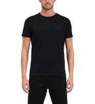 Iceberg Erkek Logo İşlemeli Bisiklet Yaka Siyah T-Shirt