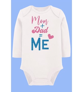 Organik Baskılı Pamuklu Unisex Bebek Body UZUNE210