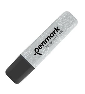 Penmark Fosforlu Kalem Metalik Simli Gümüş