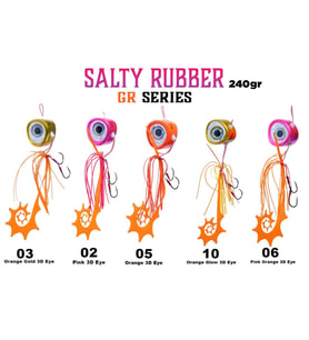 Fujin Salty Rubber 240 gr GR Serisi Tai Rubber Set 10