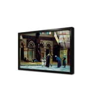 Osmanlı Dönemi Camii Avlusu Çerçeveli Cam Tablo