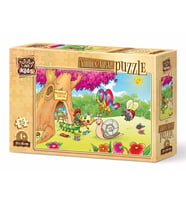 Art Kids Ressam Tırtıl 25 Parça Ahşap Puzzle
