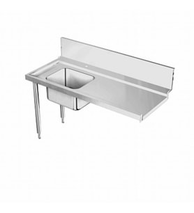 Electrolux Professional Konveyörlü Tip Bulaşık Makineleri İçin 600x500 Mm Evyeli Ön Yıkama Tezgahı, Soldan>sağa, 1600 Mm BHRPT6B16L