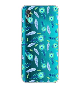 PrintiFy Xiaomi Redmi 9A ile Uyumlu Nazar Boncuğu 3 Baskılı Kamera Korumalı Şeffaf Silikon Kılıf