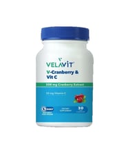 Velavit V-Cranberry & Vit C 30 Kapsül
