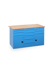 11 Çekmeceli Dolaplı Çalışma Tezgahı-1850 MM (Mavi)