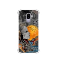 PrintiFy Samsung Galaxy A6plus2018 ile Uyumlu Simya Serisi Mozaik Tanrıça Tasarımlı Uv Baskılı Köşe Korumalı Antişok Kılıf