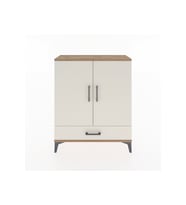 Arges Şifonyer 2 Raflı Tek Çekmeceli 2 Kapaklı 88x30x106 Çam-Aytaşı