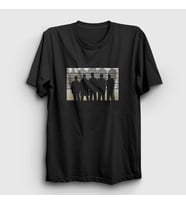 Presmono Unisex Siyah Lineup Film The Usual Suspects T-Shirt 255118tt