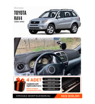e-biz TOYOTA RAV4 (2000-2005) Uyumlu Torpido Koruma, Torpido Örtüsü, Torpido Kılıfı - Siyah - TO022