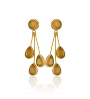 Kadir Jewellery 22 Ayar Altın Kaplama Vintage Küpe -El İşçiliği Ve Hipoalerjenik Küpe