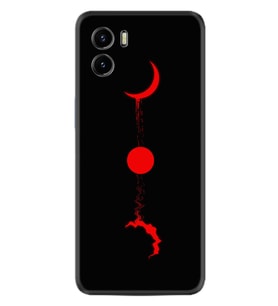 Vivo Y15S Y32 Y33S Y51 Y53S Kılıf Desemli Silikon Red Moon 1710