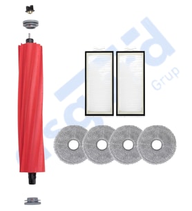 Roborock Q REVO PRO-S-MAXV Uyumlu 1 Ana Fırça 2 Filtre 4 Mop PKT-iasgf0000564