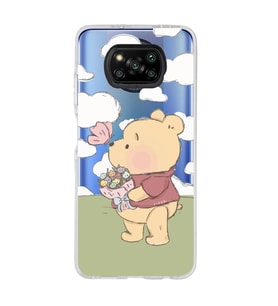 Poco X3 Pro / X3 NFC Uyumlu Winnie The Pooh Tasarımlı Şeffaf Telefon Kılıfı