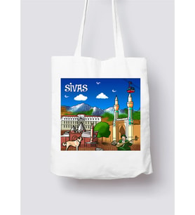 Sivas Tasarımlı Bez Çanta