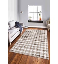 Bej Spor Kaymaz Tabanlı Makinede Yıkanabilir Halı FV008 - 100 x 160 cm
