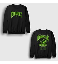 Presmono Unisex Siyah Logo Fontaines Dc Sırt Baskılı Sweatshirt 538930tt