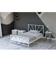 GM 228 GÖZDE BEYAZ TEK KİŞİLİK KARYOLA 90X190
