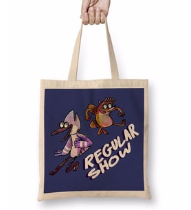 Regular Show 01 Bez Çanta Uzun Saplı