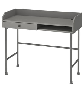 Hauga Gri Renk 100X84 cm Çalışma Masası Çekmeceli Meridyendukkan