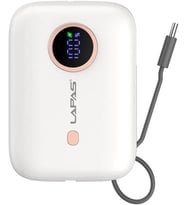 Taşınabilir Powerbank 10.000mAh LP-PW001 Dijital LED Göstergeli Type-C Kablolu Beyaz