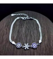 KAR TANESİ 925 AYAR GÜMÜŞ BİLEKLİK