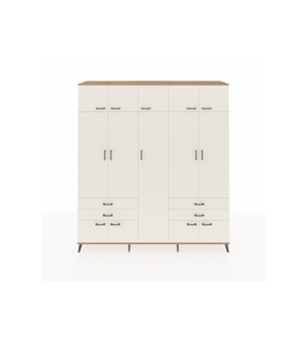Hyperion Gardrop 12 Raflı 4 Çekmeceli 2 Askılı 220x44x243 Çam-Aytaşı/Aytaşı