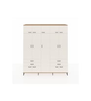 Hyperion Gardrop 12 Raflı 4 Çekmeceli 2 Askılı 220x44x243 Çam-Aytaşı/Aytaşı