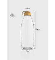 Renga Milky 1000 ml Cam Şişe 181009 Fuşya (Gold)
