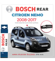 Bosch Rear Arka Silecek Citroen Nemo 2008-2017 ile uyumlu (Siyah)