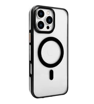 Joko Apple İphone 16 Pro Max Gleam Pc Sert Magsafe Kılıf - Şeffaf-siyah