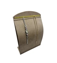 Yeşil Süet Kumaş Dik Bombeli Takı Standı 34x24 cm, Yerli Üretim