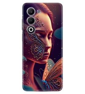 Oppo A5 Kılıf Boutique Baskılı Resimli Kelebek Kadın Pcode -075