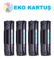Eko Kartuş Hp CB435 M1132 Ekonomik Avantajlı 4’lü Paket Muadil Toner (Siyah)