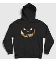 Presmono Unisex Siyah Smile Halloween Cadılar Bayramı Kapüşonlu Sweatshirt 500891tt
