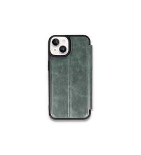 iPhone 15 Kılıf Flip Cover - Koyu Yeşil