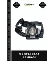 9 LED'Lİ KAFA LAMBASI Araç Gereci Cep Tipi Hobi Aleti