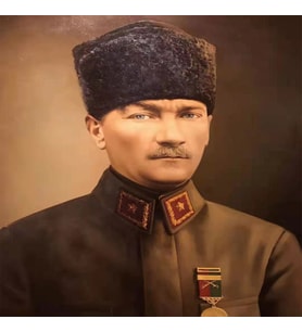 Ulu Önder Atatürk Sayılarla Boyama Seti Canvas Kasnaklı 40 x 50 cm