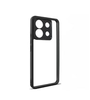 Coverzone Xiaomi Redmi Note 13 Pro 5G ile uyumlu Kamera Korumal? ?effaf P�r�zs�z Arka Y�zey Z-New Roll Kapak Parmak izi Yapmayan Xiaomi Redmi Note 13 Pro 5G i�in k?l?f Siyah