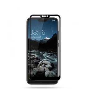 Xiaomi Mi 8 Lite Ekran Koruyucu Full Tam Kaplayan Kavisli Tempered Cam (Siyah)