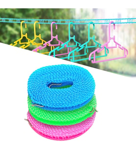Kaymaz çamaşır ipi, 3 x 5 m, rüzgar geçirmez, ekstra güçlü, kamp aksesuarı, dış mekan, seyahat çamaşır ipi, mandalsız, bahçe, balkon, duvar, seyahat, tatil ve karavan için