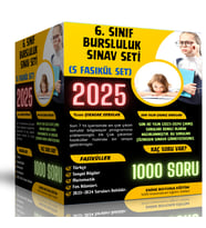 2025 6. Sınıf Bursluluk Sınav Seti (6 Fasikül Kitap)