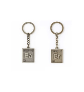 Breaking Bad “Ba & Br” Yazılı 2’li Anahtarlık Seti Dizi Temalı Unisex Erkek Kadın Anahtarlık
